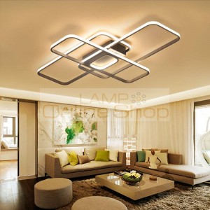 Led ceiling lights modern living room dimming remote control bedroom dining room lighting home