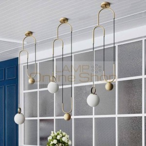 Luminaire suspendu nordic modern glass ball G9 led pendant light bedroom hanglamp dining room home deco hanging light fixtures