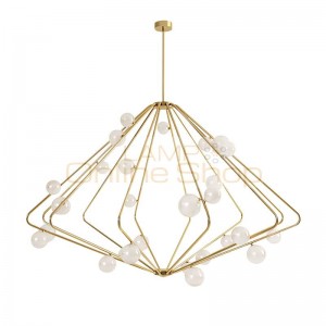 Modern creative Pendant light hand made glass Cracked lampshade G4 3W LED lamp droplight Living room shop Cafe Bar 