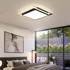 Modern Design Black White Ceiling Light LED display High Quality Modern Smart Home room bedroom ceiling lamp