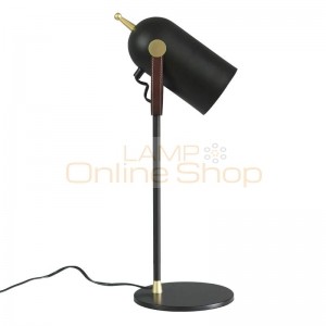Modern Desk Lamps black shade nordic gold metal body contemporay table lamp For Bedroom Reading Lamp sitting room E27 LED lamp