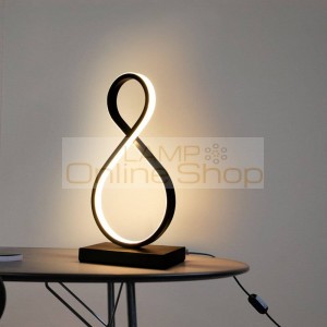 Modern LED Table Lamps Indoor Decoration Desk Lights Bedroom Reading Lighting 15W Remote Control Bedroom Study Desk Lamp Nordic