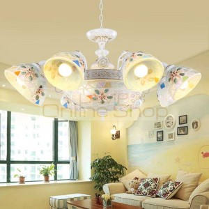 modern living room chandelier Mediterranean Chandeliers Natural Shell Lamps Creative Art Home Lighting dining Tiffany fixtures