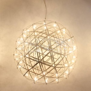 Modern Pendant Lamp LED Firework Lamp Stainless Steel Creative Circle Pendant Light Dia.30cm 40cm 50cm 60cm Ball free EXPRESS