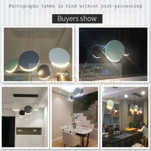 Modern Round Macaron LED Chandelier Kitchen Fixtures Loft Bedroom Living Room Nordic Pendant Lamps Interior Decoration Luminaire