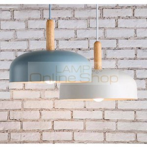 Nordic 1 pcs wood pendant lights for show room shopcase window loft Restaurant light iron Pendant Lamp E27 LED single Wood Lamps