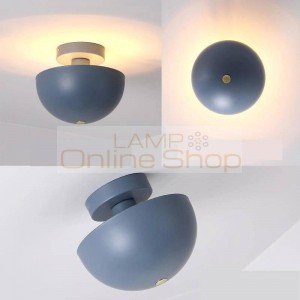 Nordic Bedroom Ceiling Lamp Makaron Kitchen Balcony Lamp Modern led Circular Creative Personality Small Ceiling Lights