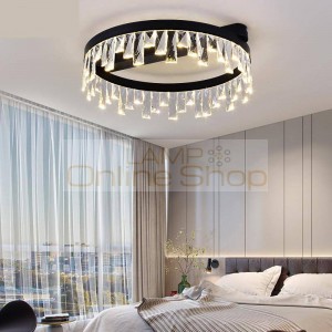 Nordic Crystal Light Led Modern Circular ceiling light Dining Room Bedroom Ceiling Lamps And Lanterns Lighting Fixture