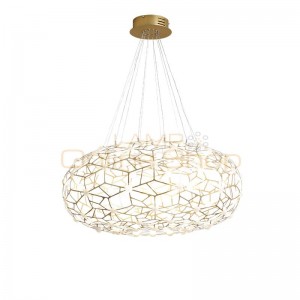Nordic LED Pendant lights Post Modern Light luxury Designer Gold Bird nest Simple Bedroom Living room Creative Lighting fixture