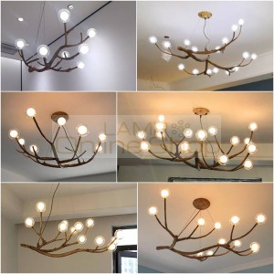 Nordic LED Resin Magic Bean LED Chandelier Lighting Living Room LED Pendant Lamps Lustre Hanging Lamp Kitchen Fixtures