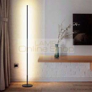 Nordic Minimalist LED Floor Lamps Standing Lamps Living Room Led Black/White Aluminum Standing Lamps Lamparas Decorate