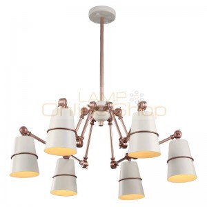 Nordic Modern 6 arm Pendant Light Creative steel Spider Pendant lamps unfoldable Living room Dining room Lamp E27 LED lamp
