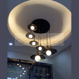 Nordic Vintage Lamp Staircase Hanging Lights Restaurant Led Suction Top Two Use Lamps E27 Pendant Light Industrial lighting
