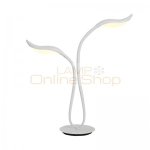 Post modern fashion bedroom bedside table lamps for study creative Swan model table light chrome white color LED reading lamp