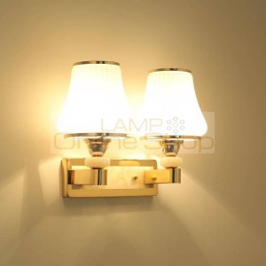 Sconce Lampara Techo Colgante Moderna Mirror Tete De Lit Crystal Luminaire Aplique Luz Pared Bedroom Light For Home Wall Lamp