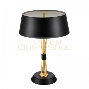 Simple modern style desk lamp Nordic creative table light Kung black white body 3pcs E27 lamp 3W LED lamp free express
