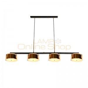 Simple Rotatable LED Pendant Light 4 head Post Modern style Home Decoration Dining caft Restaurant hanging Light Nordic