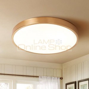study room round Led ceiling lamp light All-copper round Ceiling Lamp Living Room Bedroom Lamp Corridor Modern reading Lamps