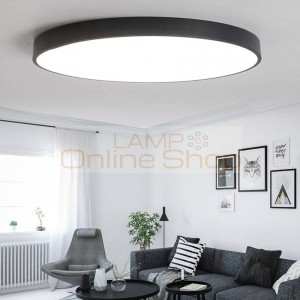 Ultra thin Round LED ceiling light for living dining room bedroom dia 40 50 60cm Rc Dimmable modern ceiling lamp light fixture
