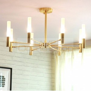  Modern Simple Gold Living Room LED Ceiling Lights American Style Personality Designer Restaurant Bedroom Home Decor Lamps