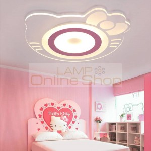 2019 Luminaire Abajur Children's Room Ceiling Mount Remote Control Or Commutator With For Hellokitty Acrylic Boby Lights In The