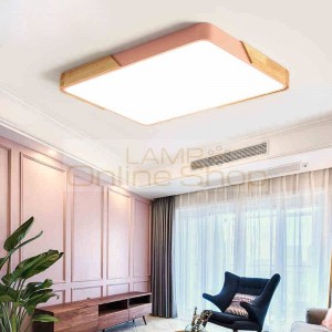 2019 thin led ceiling lights bedroom lamps modern with Color polarizer luminaria lamps child luminaire lampe deco with Wooden
