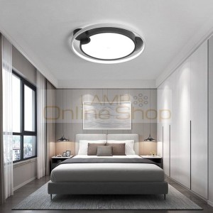 Acrylic Rings Modern LED Chandelier For Living room Bedroom Dining room Luminaires White/Black LED Chandelier Lighting Fixtures