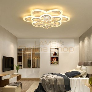 Acrylic white modern lamp room bedroom remote control Led indoor lamp home adjustable lighting