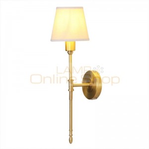 America sytle 2 arm copper LED Wall Lamp brass with led lamp Fashion bedroom light living room Warm Decorate Light 
