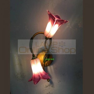 American Modern Garden Wall Flowers And Flower Bedroom Bedside Dining Room Style Staircase Aisle led Lamp glass Wall light Lamps