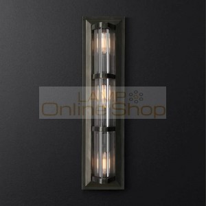 American RH Industrial LED Wall Sconce for Bedroom Nordic Modern Bedside Wall Lamp Aisle Study Mirror Home Deco Hanglamp