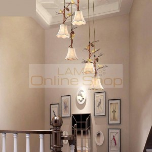 American Style Restaurant Ceiling lights French Bedroom Ceiling lamp Staircase led light Personality Originality Lamps