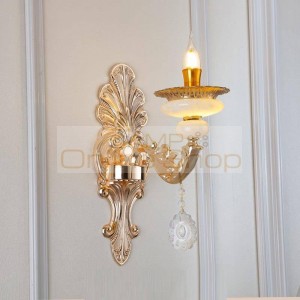 Avec Miroir Deco Maison Tete De Lit Arandela Para Parede Crystal Light For Home Aplique Luz Pared Wandlamp Luminaire Wall Lamp