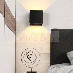 Avec Miroir Wandlampe Lampara De Techo Colgante Moderna LED Bedroom Light Wandlamp Applique Murale Luminaire Wall Lamp
