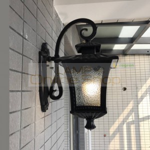 Black Waterproof Outdoor Wall Light rustic Sconce Wall Lights Courtyard Lamp Balcony corridor Outdoor Lighting Fixture