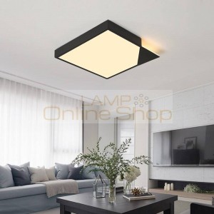 Ceiling lights Acrylic lampshade with black or white body for living room sitting room bedroom home decorative lamparas de techo