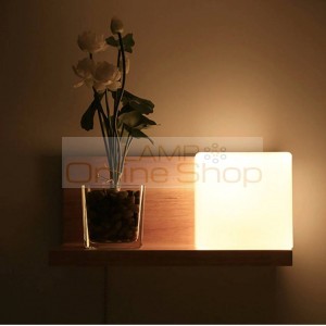  style modern Wooden Wall Lamp for Living Room Bedroom Bedside wall reading lamp,Hallway sconces deco Lighting fixture