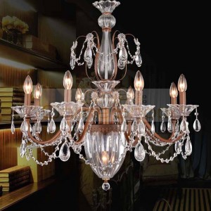 Church Vintage hanging chandelier for dining Room rustic iron pendant Chandelier lustre American style Crystal lighting lamparas