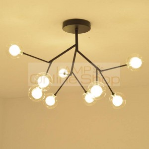 Creative Modern Pendant Lights glass shade 27 head Dia.65cm Living Room Dining Room Toolery Hanging Pendant g4 LED lamp replace