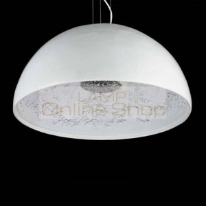 Dia 40cm Nordic Modern pendant lights Black/White resin Sky Garden creativity hanging Lamps&Lights/restaurant/parlor lampshade