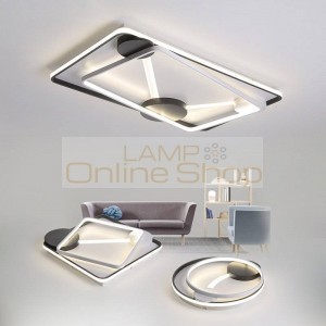 Dimming LED Ceiling Lights post modern style for living room study room decorative lampshade ceiling lamp lamparas de techo