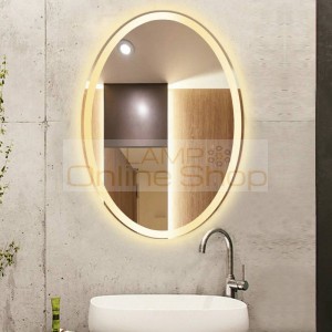 Dressing room Led Oval Wall lamp Mirror Light with Touch switch hotel room Makeup Led Mirror Bathroom Led Wall Sconce fixtures