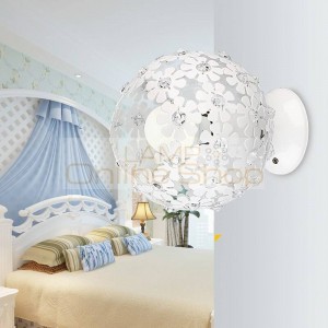 European Living Room Staircase Led Wall Lamp Bedroom Bedside lamps Modern Aisle Warm crystal hanging light Lighting