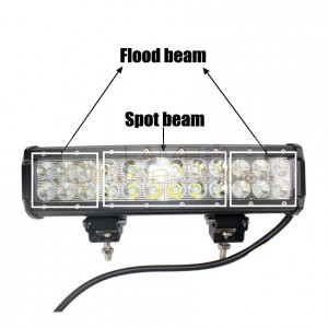  72W LED Work Light Bar 24 X 3w led chip Flood Spot Beam Spotlight Offroad Light Bar Fit ATV outdoor light