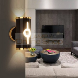  LED aluminum modern minimalist living room bedroom wall lamp corridor wall lights