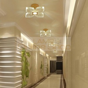 home office led Ceiling Light Bubble Crystal ceiling lamp Balcony Porch Light Hotel Corridor surface Led ceiling fixtures Avize