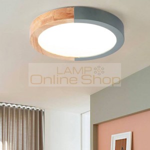 Hot thin led ceiling lights bedroom lamps modern with Color polarizer luminaria lamps child luminaire lampe deco with Wooden