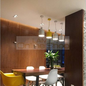 Industrial pendant lights lighting lamps Vintage American for Restaurant / Bedroom Black/White/Green/Yellow Home Decoration