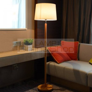 Japanese Minimalist Wood Tripod Floor Lamp simple life Fabric Shade Creative Floor Light For Living Room Study Lighting Fixture