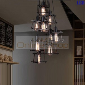 Lampara De Techo Colgante Moderna Industrial Decor Deco Maison Suspension Luminaire Lampen Modern Hanging Lamp Pendant Light